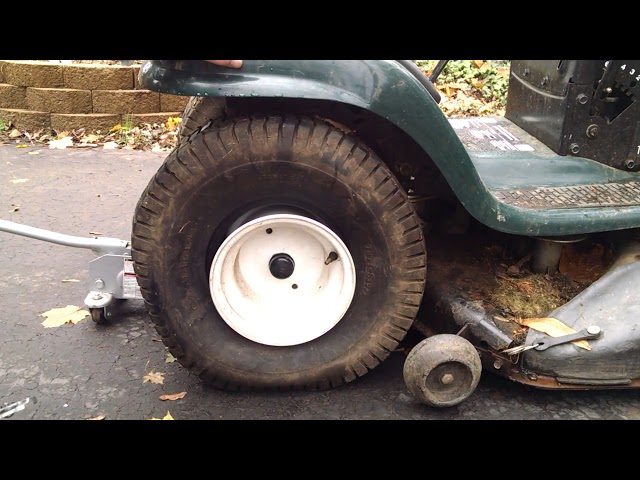 Easiest Way to Remove Rear Wheel Tire on Craftsman LT1000 Lawn Tractor Mower