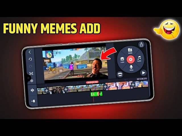 How To Add Funny Clips In Gaming Video | Kinemaster Video Editing