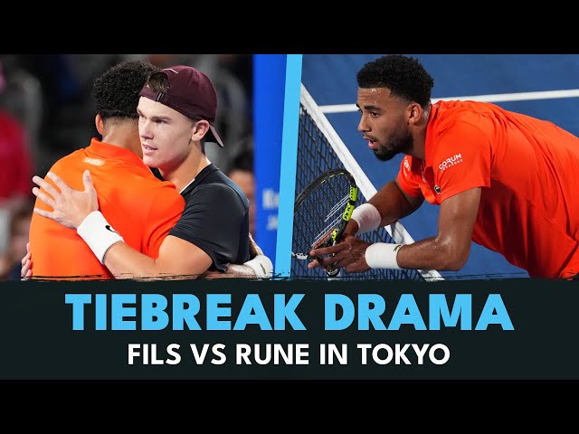 Tense Tiebreakers in Arthur Fils vs Holger Rune Match! | Tokyo 2024