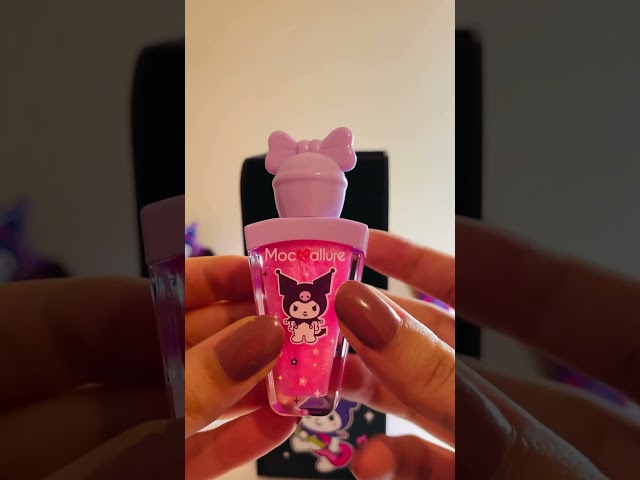 Let's Organize my Sanrio makeup and LipGloss Collection in Kuromi Organizer [ASMR]#shorts#makeup