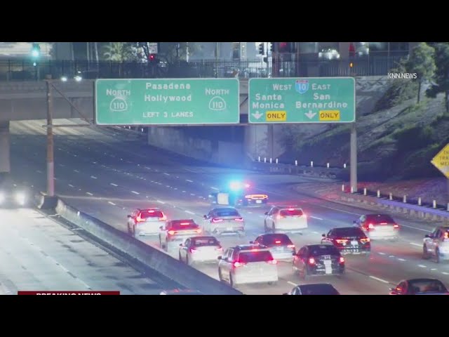 Freeway attack: Rock hurled at moving cars