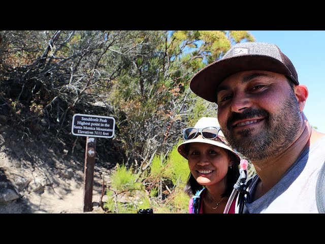 Hiking to Sandstone Peak in Malibu - Santa Monica Mountains High Point!