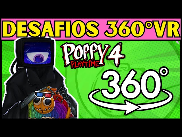 🚨 Desafio 360º VR Encontre a Imagem Diferente de Poppy Playtime Capítulo 4 / Alfa Quiz 🕹️ #360º #vr