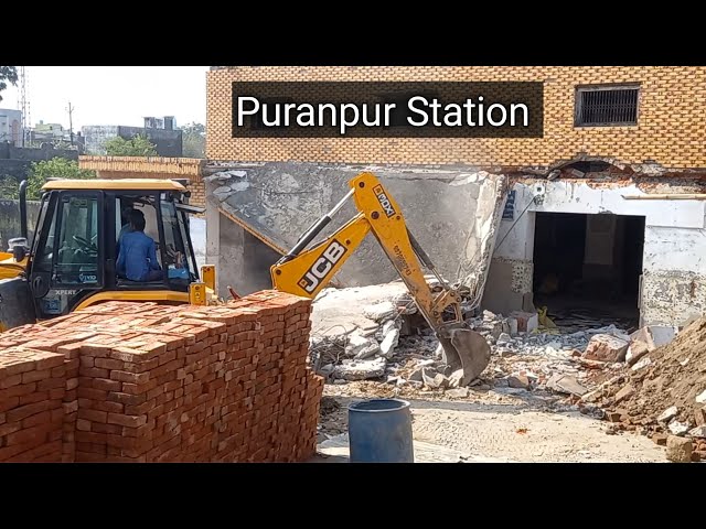 JCB Working Puranpur Station || JCB कार्य पूरनपुर स्टेशन  || Javed Pathan official