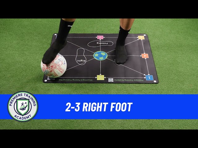 Soccer Dribbling & Footwork Mat Training Video #1 (2 3 Right Foot)