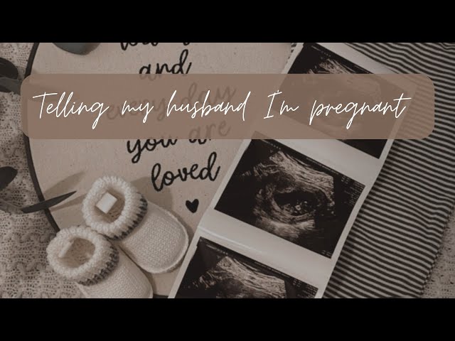 TELLING MY HUSBAND IM PREGNANT + HIS REACTION 🤍