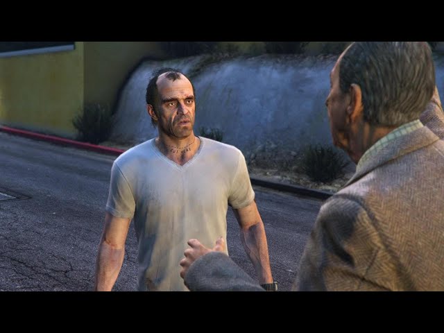 Grand Theft Auto V - Trevor meets Nigel and Mrs Thornsbury