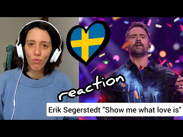 Erik Segerstedt "Show me what love is" REACTION / Melodifestivalen 2025 heat 2 / Eurovision Sweden