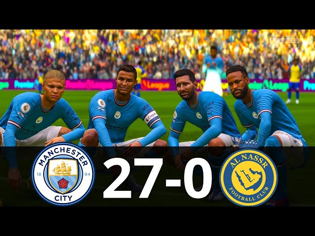 MESSI, RONALDO, MBAPPE, NEYMAR, ALL STARS | MAN CITY 27-0 AL NASSR