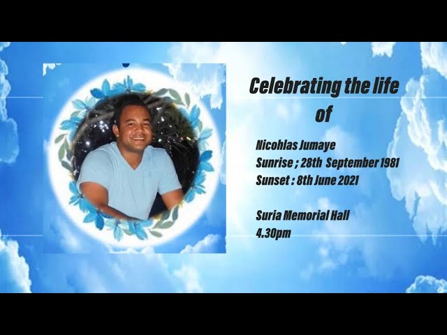 Celebrating the life of Nicholas Jumaye