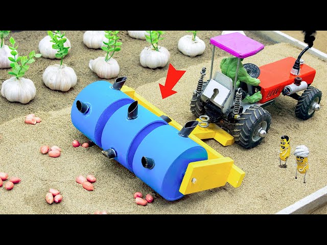 DIY Farm Diorama with house for cow, barn | mini hand pump supply water for animals || Village Farm