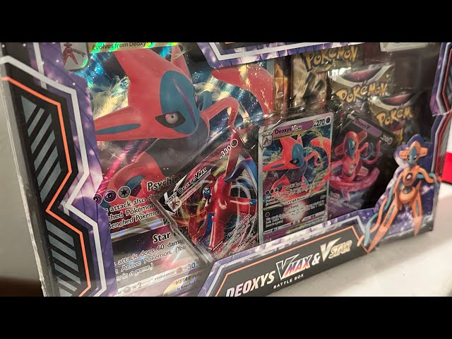 Opening the Pokémon TCG Deoxys VMax & VStar Battle Box I bought from Walmart! Full Review!