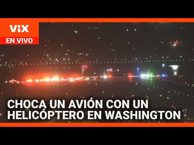 Choca un avión de pasajeros con un helicóptero en Washington DC: mira aquí las imágenes