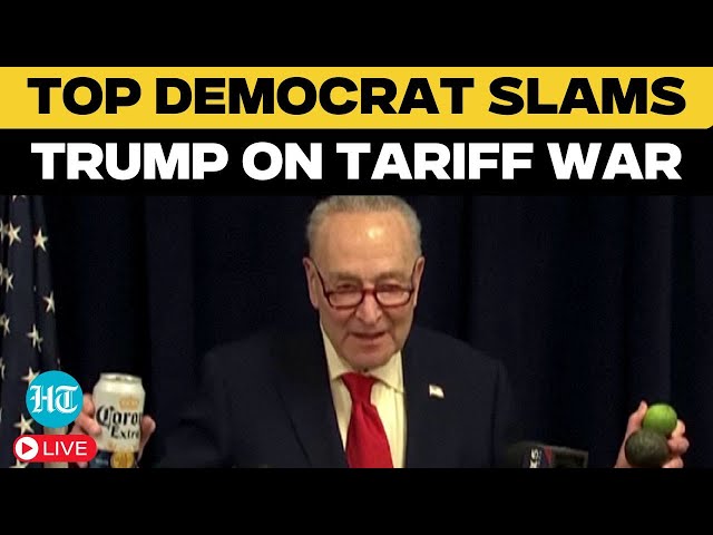 LIVE | Senator Chuck Schumer Speaks On Trump's Price-Raising Tariffs On Canada, Mexico | Trump News