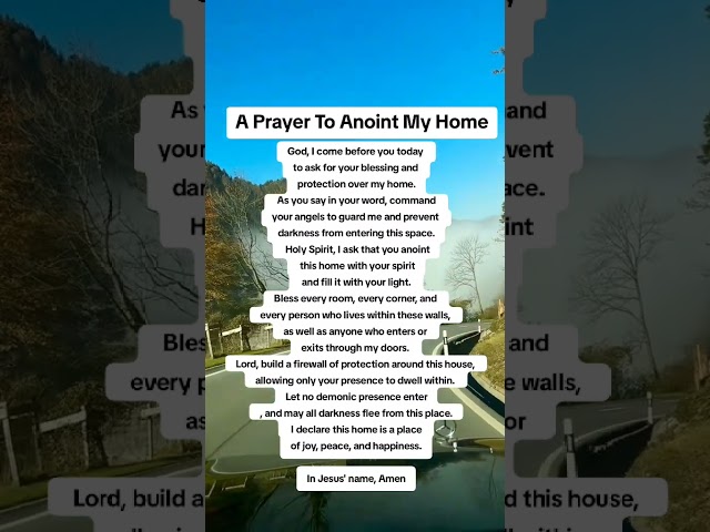 A Prayer To Anoint My Home #God #JesusChrist #HolySpirit #Amen