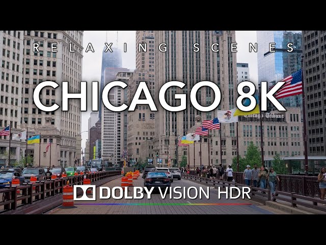 Driving 3 hours in Chicago 8K - Dolby Vision HDR