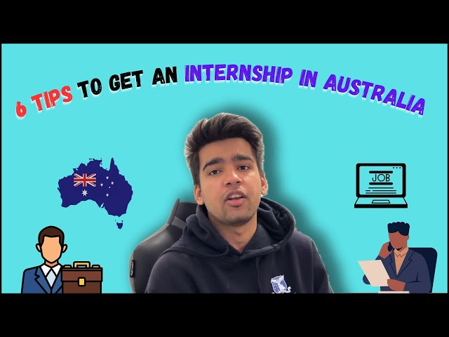 6 TIPS TO GET INTERNSHIP IN AUSTRALIA🇦🇺🔥| INDIANS IN AUSTRALIA