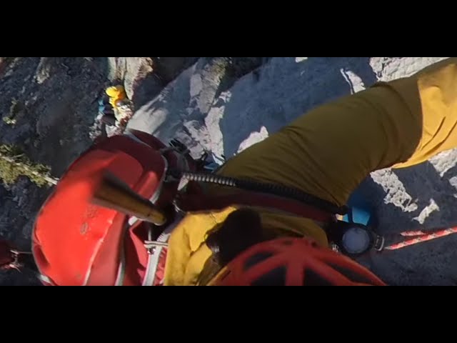 Aftonroe 5.7, pitch 1, Mt. Cory (360 video) rock climb