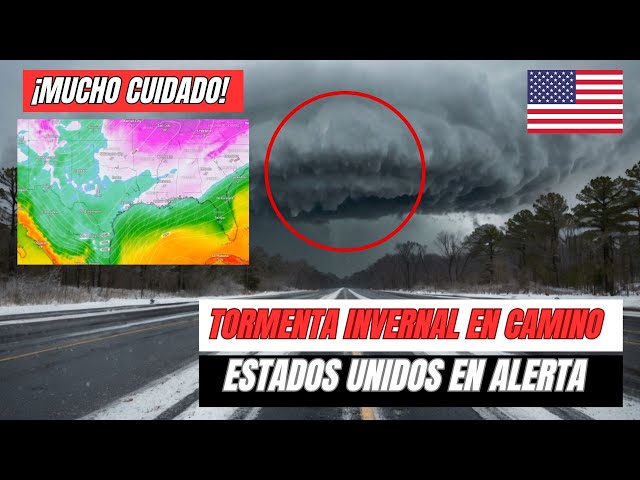 ¡IMPACTANTE! Mira como golpea con fuerza esta tormenta invernal extrema en USA ⚡❄️