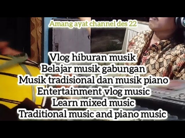 Belajar musik gabungan musik piano suling bambu dan djembe atau jimbel #ytb #upload #video #youtube