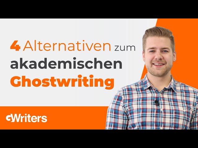 4 Alternativen zum akademischen Ghostwriting  • GWriters.de