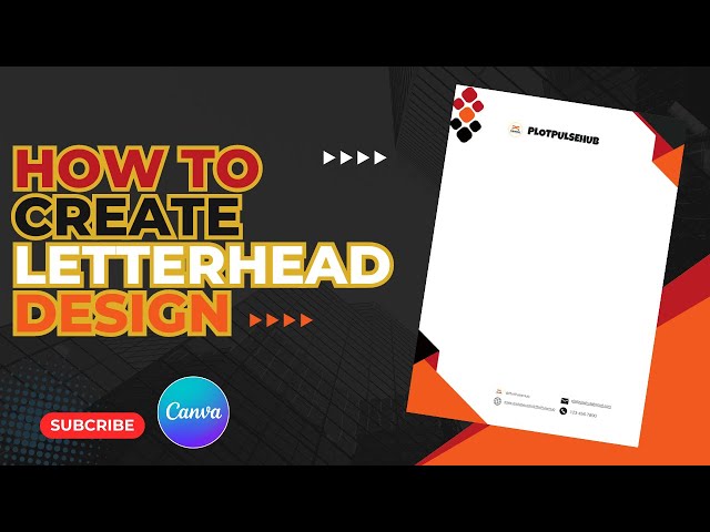 How to Create Letterhead Design in Canva | Letterhead Design | Canva Tutorial