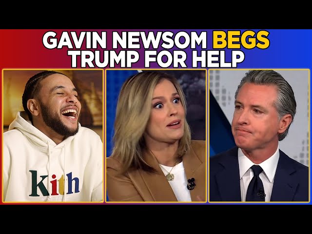 CNN Host SHOCKED as Gavin Newsom BEGS Trump For Help