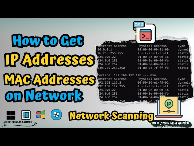 How to List and Save IP Addresses & MAC Addresses on a Network Using Command Line