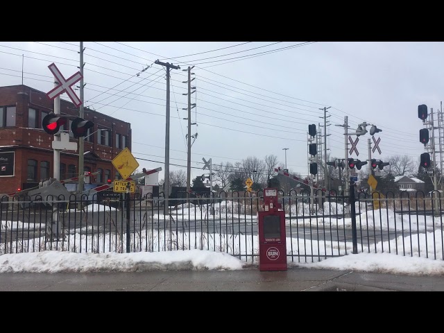 GO train, arriving at Brampton station