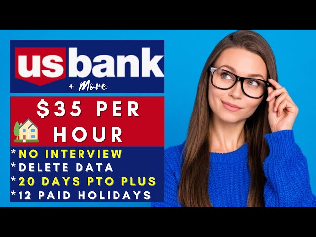 US Bank is Hiring Remote! No Interview No Resume Remote Work From Home Jobs 2025