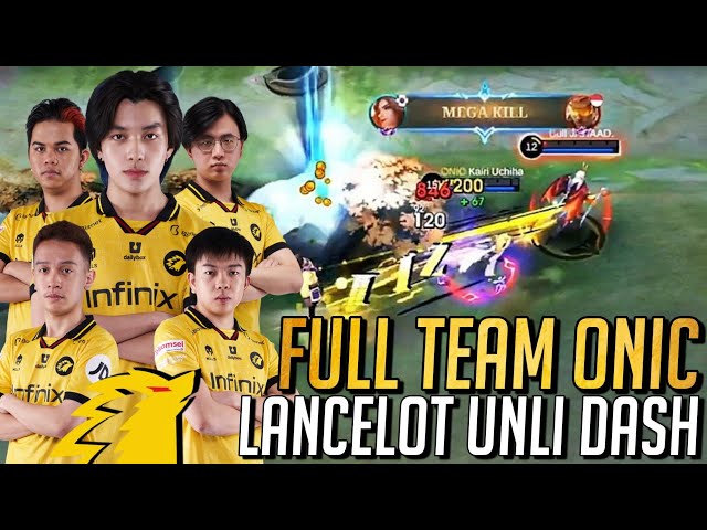 THIS IS HOW I MAXIMIZE LANCELOT'S DASH | FULL TEAM ONIC MPL ROSTER!