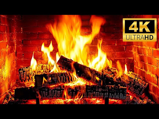 🔥 Cozy Fireplace Background 🔥 Cozy Fireplace 🔥 Crackling Fire Ambience with Burning Logs