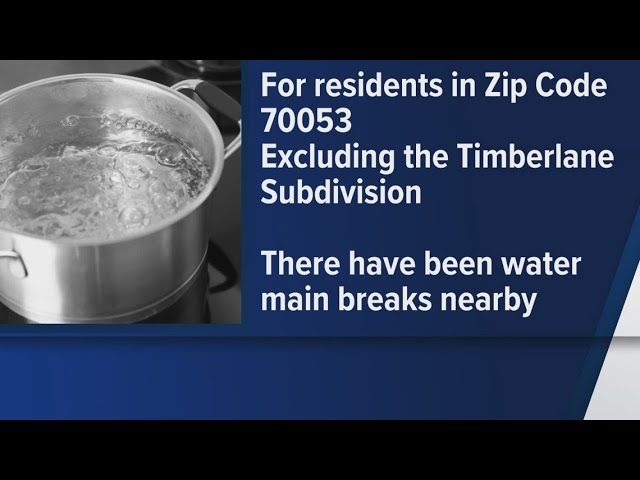 Boil water advisories in Southeast Louisiana amid freezing weather