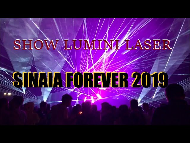 Show lumini laser la festivalul Sinaia Forever 2019