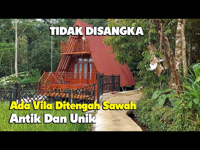 Tidak Disangka Ditengah Sawah Ada vila Yang Sangat Indah dan Antik