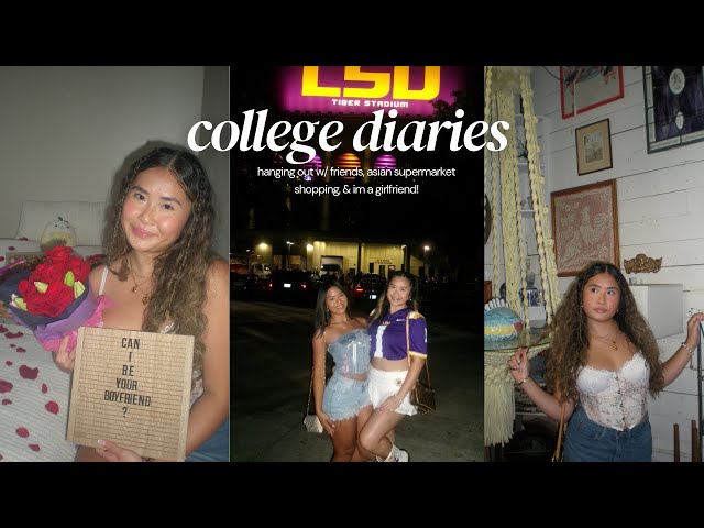 college diaries: spending time with friends, asian grocery store, & im a girlfriend!