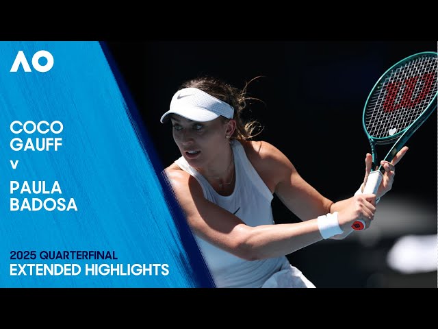 Coco Gauff v Paula Badosa Extended Highlights | Australian Open 2025 Quarterfinal