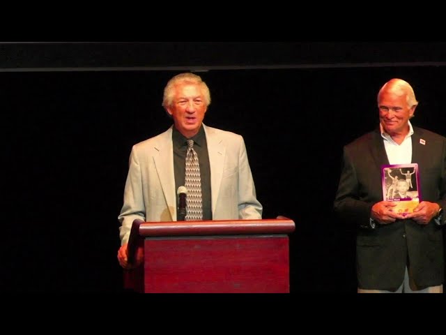 Steve Ward class of 1965 Inducted into the Marion Giant Athletic Hall of Fame with  speech