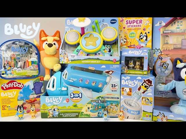 NEW Bluey Toys Collection Unboxing Review | Bluey 3-in-1 Transforming Airplane