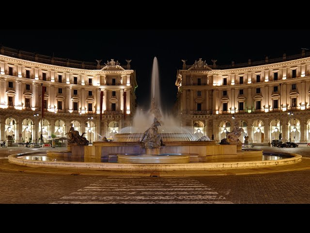 [4K HDR] Evening walk from Opera House to Bust of Belisarius | Rome, Italy | Slow TV