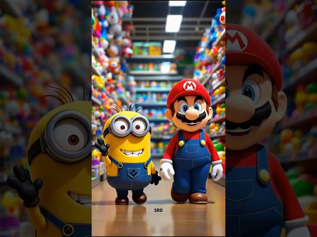 I Made an AI Create a Mario + Minions Crossover #shorts #youtubshorts #Aivideo