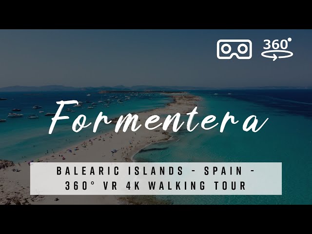 Formentera by bike 🇪🇸 Spain  - 360° VR 4K Tour with best of Deep House Music