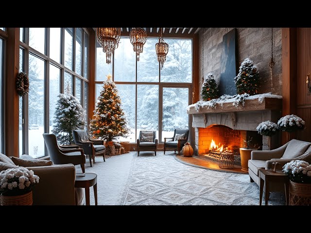 Cosy Christmas Ambience 🎅 Relaxing Christmas Jazz Instrumental Music