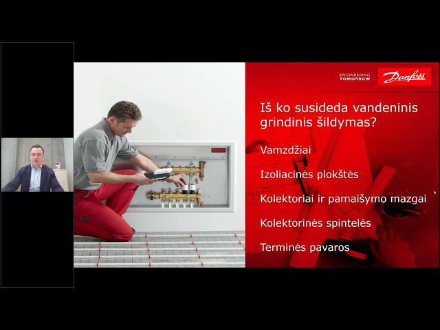 Danfoss vandeninis grindinis šildymas