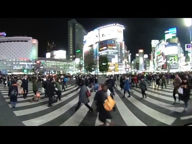 shibuya Scramble crossing 360 theta