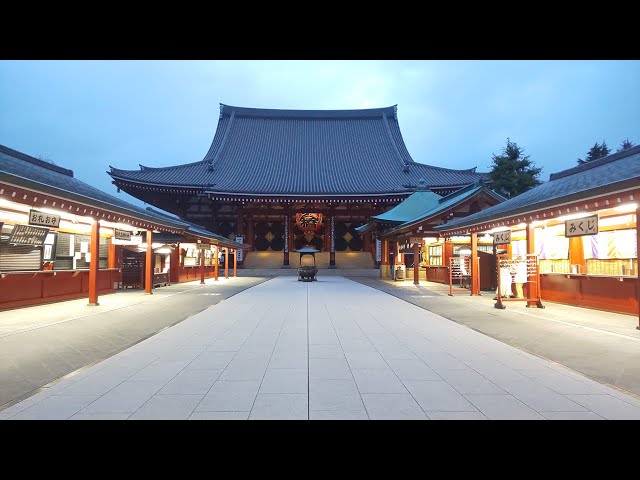 [Tokyo Walk] Early Morning Walk in Asakusa / 浅草の早朝散歩（5:00 A.M.）【4K/8K 360° VR】