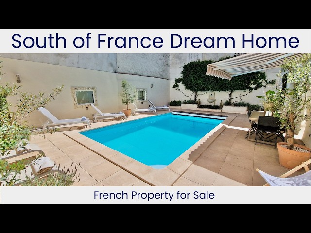 South of France Dream Home! French Property for Sale – Pool, Courtyard, Period Features | €435,000