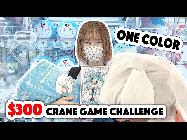 ONE COLOR $300 Crane Game Challenge!!