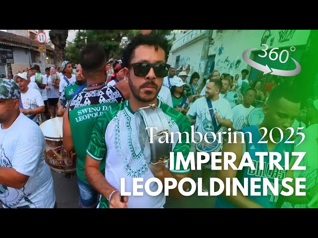 Inside the Bateria, Imperatriz Leopoldinense Tamborim Bossas 2025, 360°