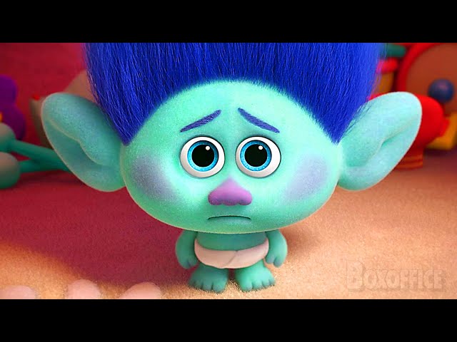 Baby Branch is the Cutest Troll EVER 😍 | Trolls 3: Band Together Best Scenes 🌀 4K